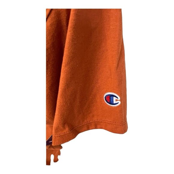 Champion Mens C Logo Classic T-Shirt~Size Medium~Burnt Orange Graphic Tee L9 06 - Picture 5 of 9